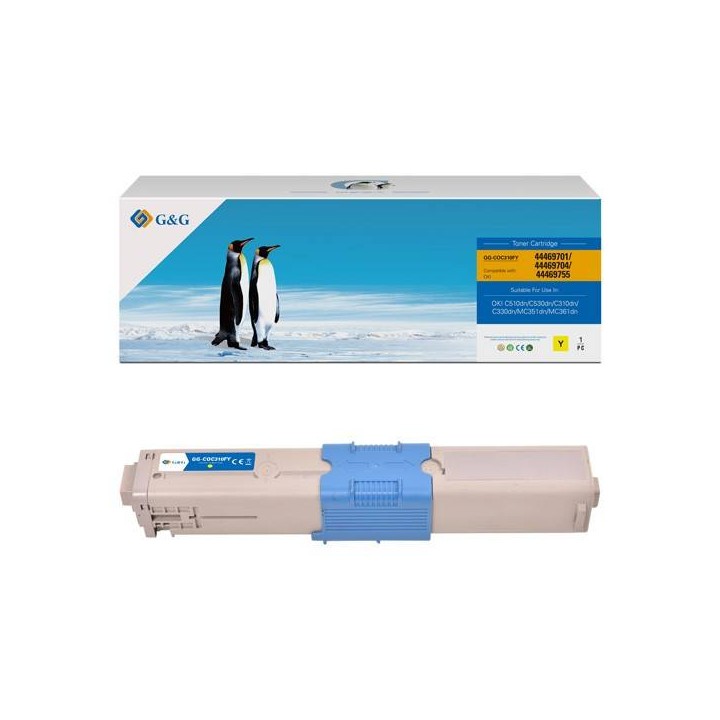G&G KOMPATYBILNY TONER Z 44469704, YELLOW, 3000S, NT-CO310Y, DLA OKI C310DN, C330DN, C510DN, C530DN, MC351DN, MC361DN, N