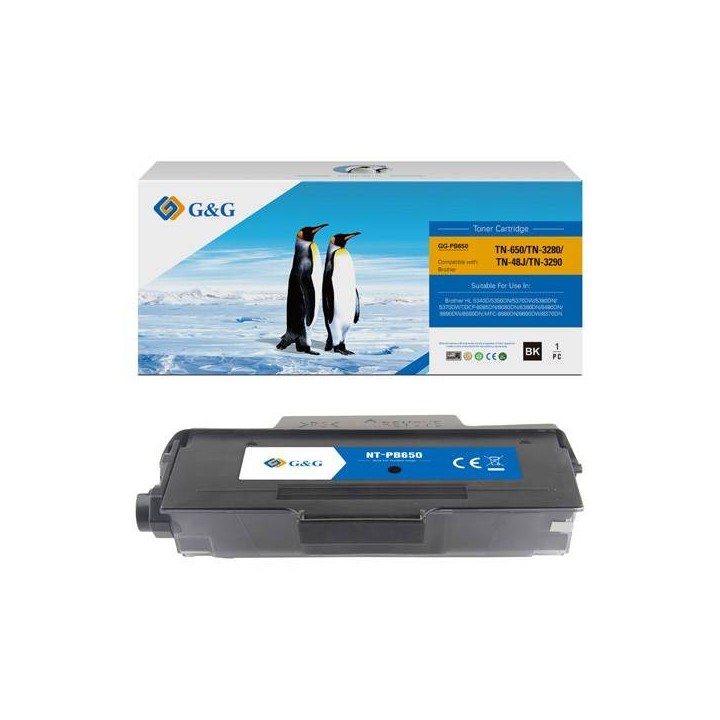 G&G KOMPATYBILNY TONER Z TN3280, BLACK, 8000S, NT-PB650, DLA BROTHER HL-5340D, 5350DN, 5350DNLT, 5380DN, MFC-8370DN, N