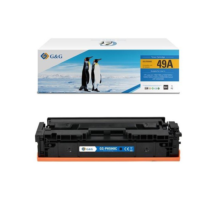 G&G KOMPATYBILNY TONER Z Q5949A, BLACK, 2500S, NT-PH5949C, HP 49A, DLA HP LASERJET 1160, 1320, 3390, 3392, N