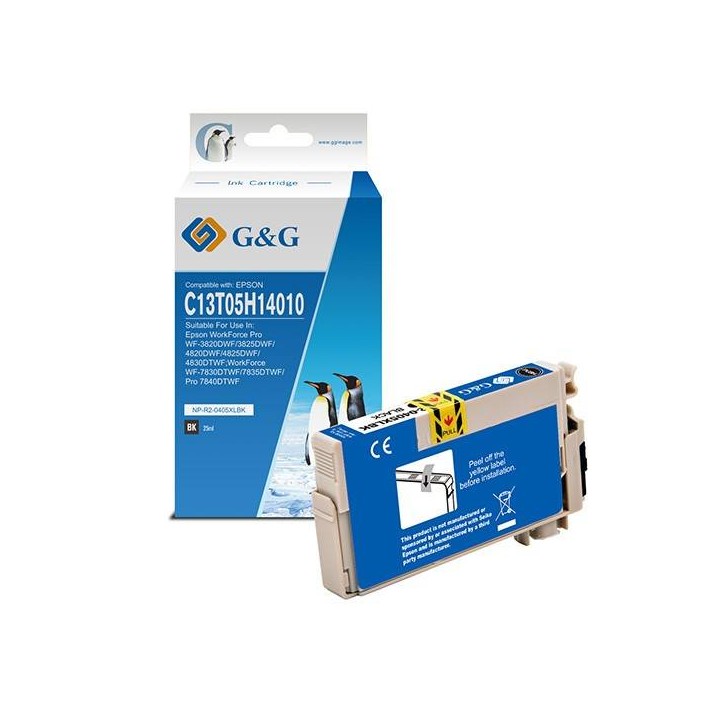 G&G KOMPATYBILNY INK / TUSZ Z C13T05H14010, BLACK, NP-R2-0405XLBK, DLA EPSON WF-7835DTWF, WF-7830DTWF, WF-7840DTWF, WF-4830DTWF
