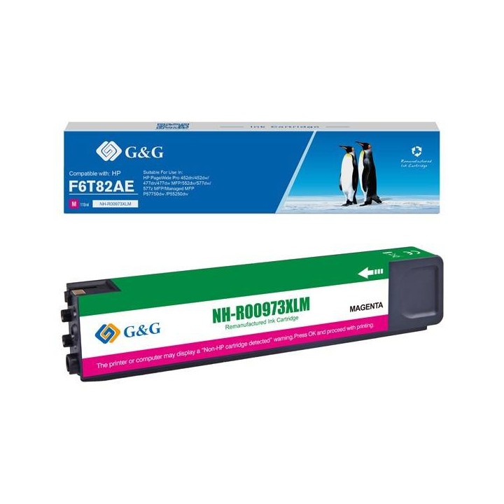 G&G KOMPATYBILNY INK / TUSZ Z F6T82AE, MAGENTA, 7000S, NH-R00973XLM, DLA HP PAGEWIDE PRO 452, PRO 477