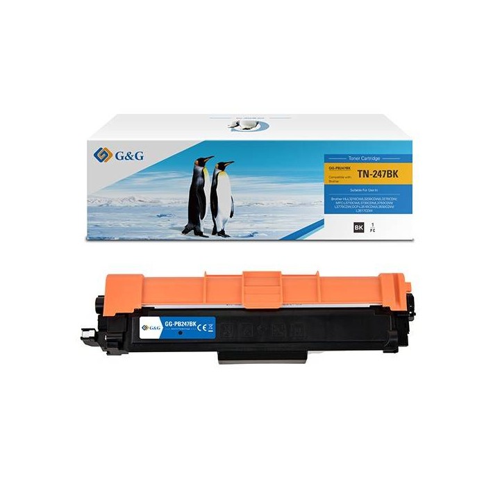 G&G KOMPATYBILNY TONER Z TN247BK, BLACK, 3000S, NT-PB247BK, DLA BROTHER DCP-L3510CDW, DCP-L3550CDW, HL-L3210CW,HL-L3270CDW, N
