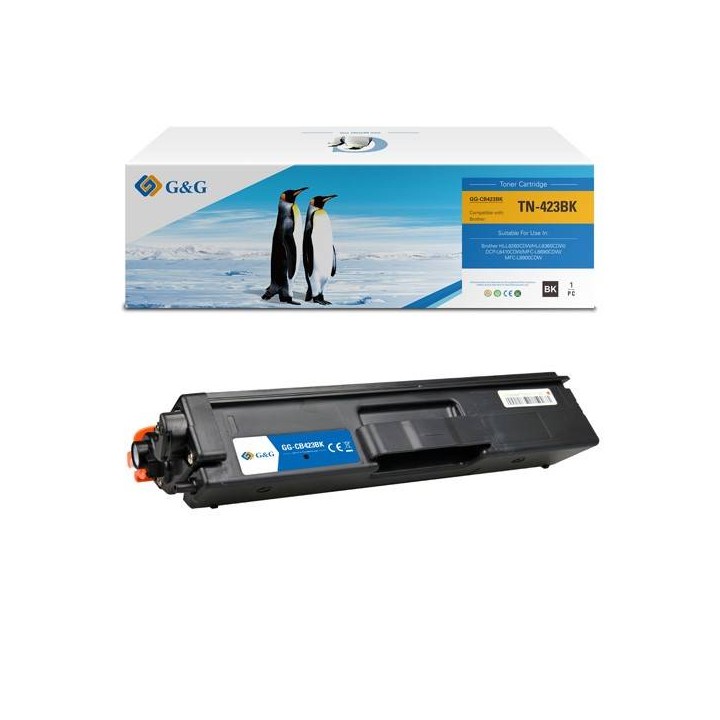 G&G KOMPATYBILNY TONER Z TN-423BK, BLACK, 6500S, NT-CB423BK, DLA BROTHER HL-L8260CDW, DCP-L4810CDW, MFC-L8690CDW,8900CDW, N