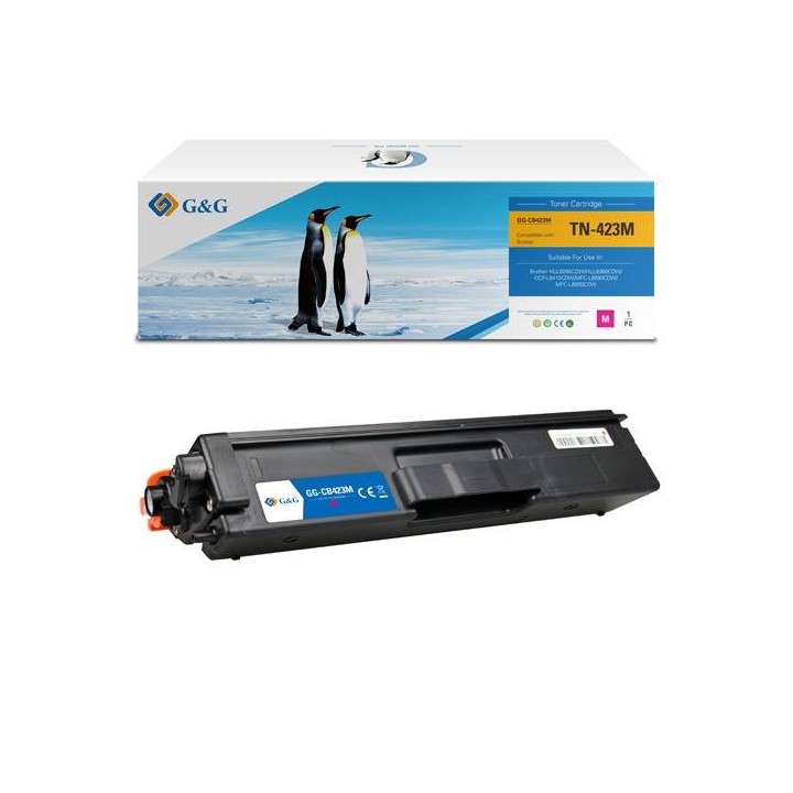 G&G KOMPATYBILNY TONER Z TN-423M, MAGENTA, 4000S, NT-CB423M, DLA BROTHER HL-L8260CDW, DCP-L4810CDW, MFC-L8690CDW,8900CDW, N