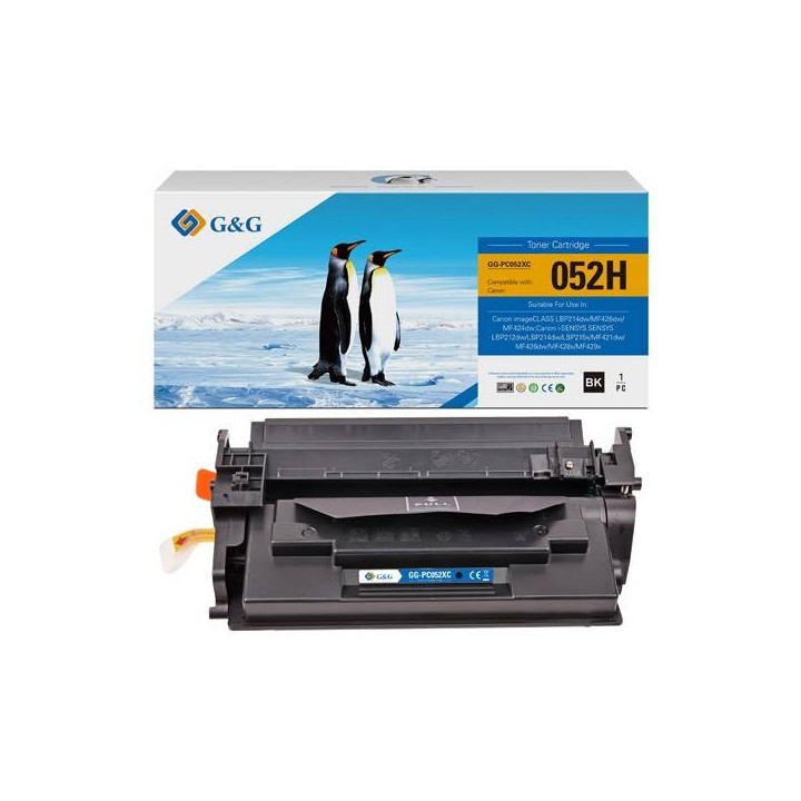 G&G KOMPATYBILNY TONER Z 052H, BLACK, 9200S, NT-PC052XC, HIGH CAPACITY, DLA CANON LBP212DW,214DW,215X, MF421DW,426DW,428X,429X, 