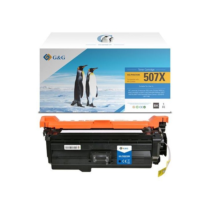 G&G KOMPATYBILNY TONER Z CE400X, BLACK, 11000S, NT-PH507XBK(CE400X), HP 507X, DLA HP LASERJET ENTERPRISE 500 COLOR M551, N
