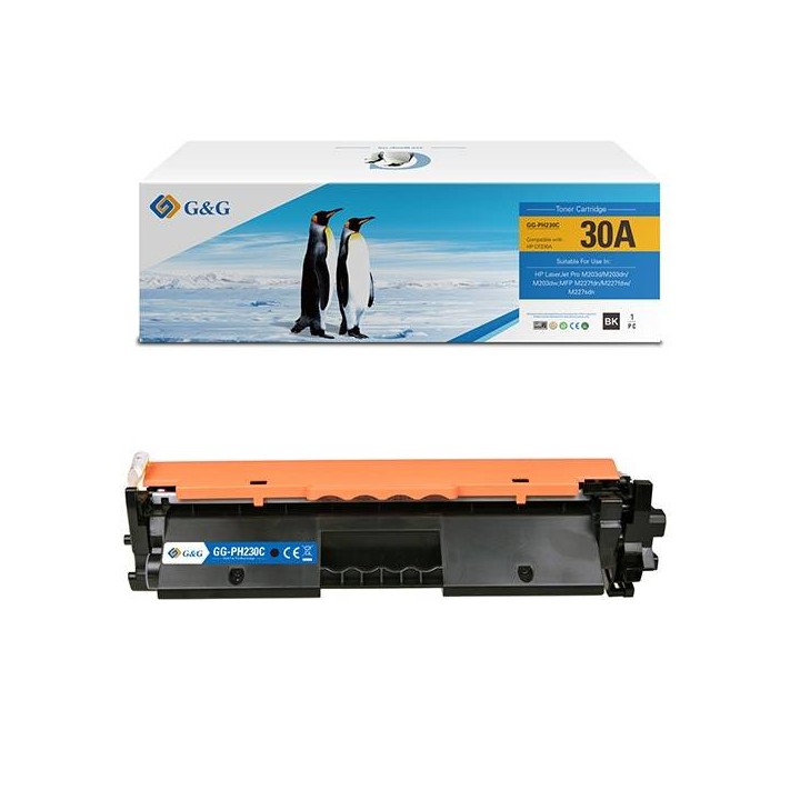 G&G KOMPATYBILNY TONER Z CF230A, BLACK, 1600S, NT-PH230C, HP 30A, DLA HP LASERJET PRO MFP M227SDN,227FDW,M203DW,DN PRINTER, N