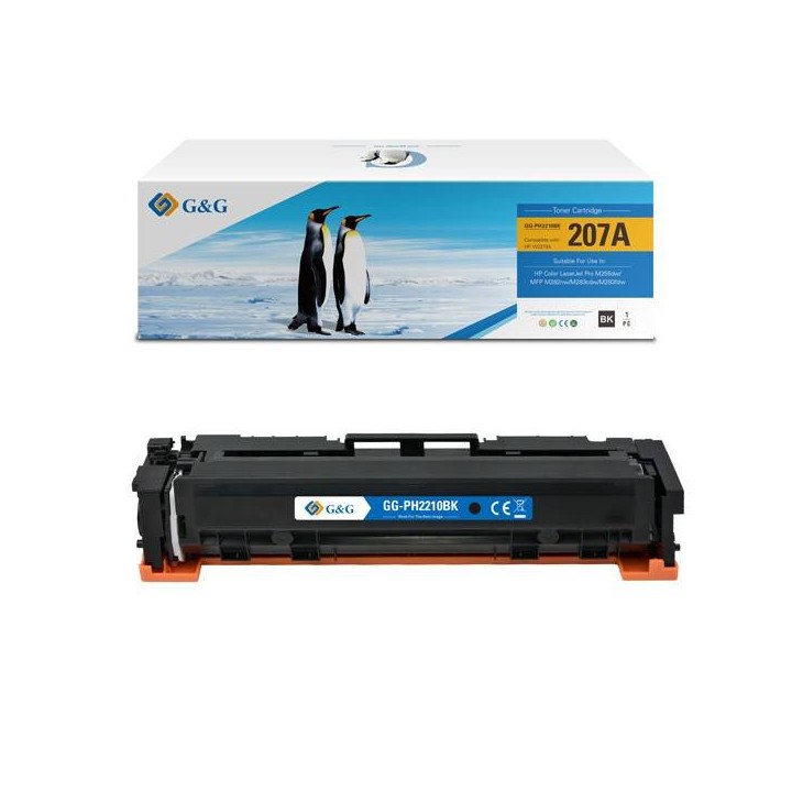 G&G KOMPATYBILNY TONER Z W2210A, BLACK, 1350S, NT-PH2210BK, HP 207A, DLA HP COLOR LASERJET PRO M255, MFP M282, M283, N