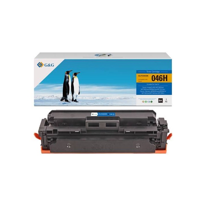 G&G KOMPATYBILNY TONER Z 046HBK, BLACK, 6300S, NT-PC046XBK, HIGH CAPACITY, DLA CANON LBP654CX, 653CDW, MFP735CX, 634CDW, 632CDW,