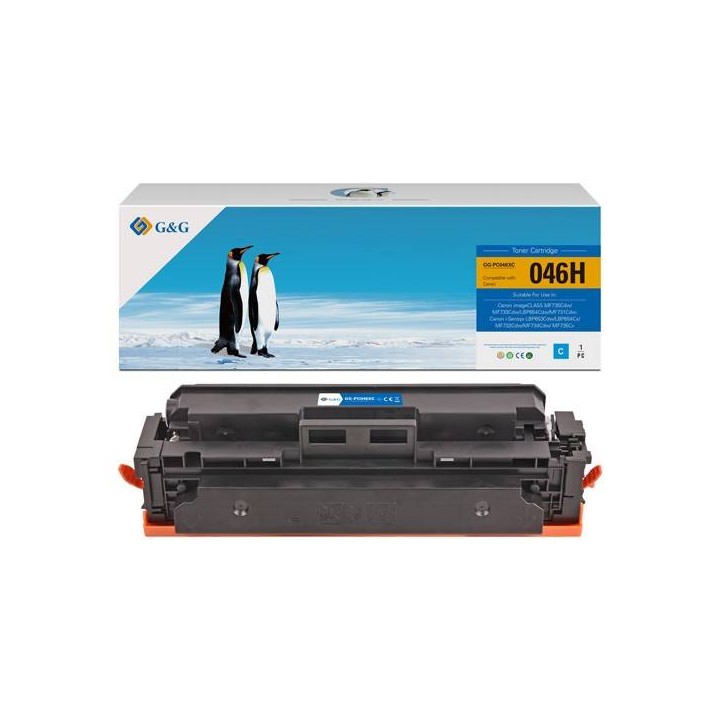 G&G KOMPATYBILNY TONER Z 046HC, CYAN, 5000S, NT-PC046XC, HIGH CAPACITY, DLA CANON LBP654CX, 653CDW, MFP735CX, 634CDW, 632CDW, N