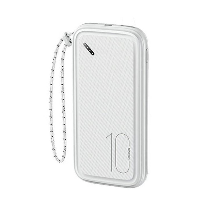 USAMS POWERBANK PB56 10000MAH 2XUSB BIAŁY