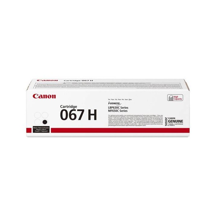 CANON ORYGINALNY TONER 067 H BK, BLACK, 3130S, 5106C002, CANON LBP631CDW, LBP633CDW, MF651CW, MF655CDW, MF657CDW, O