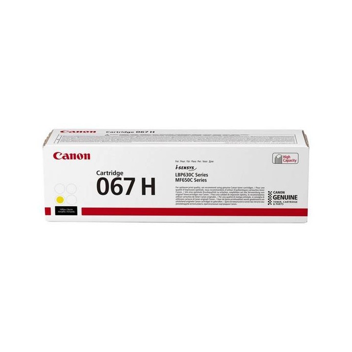 CANON ORYGINALNY TONER 067 H Y, YELLOW, 2350S, 5103C002, HIGH CAPACITY, CANON LBP631CDW, LBP633CDW, MF651CW, MF655CDW, MF657CDW,