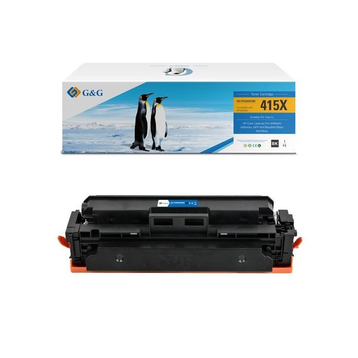 G&G KOMPATYBILNY TONER Z W2030X, BLACK, 7500S, NT-PH2030XBK, HP 415X, HIGH CAPACITY, DLA HP COLOR LASERJET PRO M454, MFP M479, N