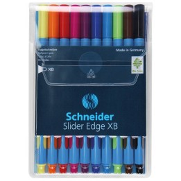 DŁUGOPISY SCHNEIDER SLIDER EDGE MIX KOLORÓW XB 10SZT