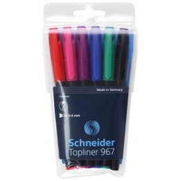 CIENKOPIS SCHNEIDER TOPLINER 967 MIX KOLORÓW 0.4MM 6SZT