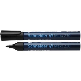 MARKER PERMANENTNY SCHNEIDER MAXX 230 CZARNY OKRĄGŁA 1-3MM