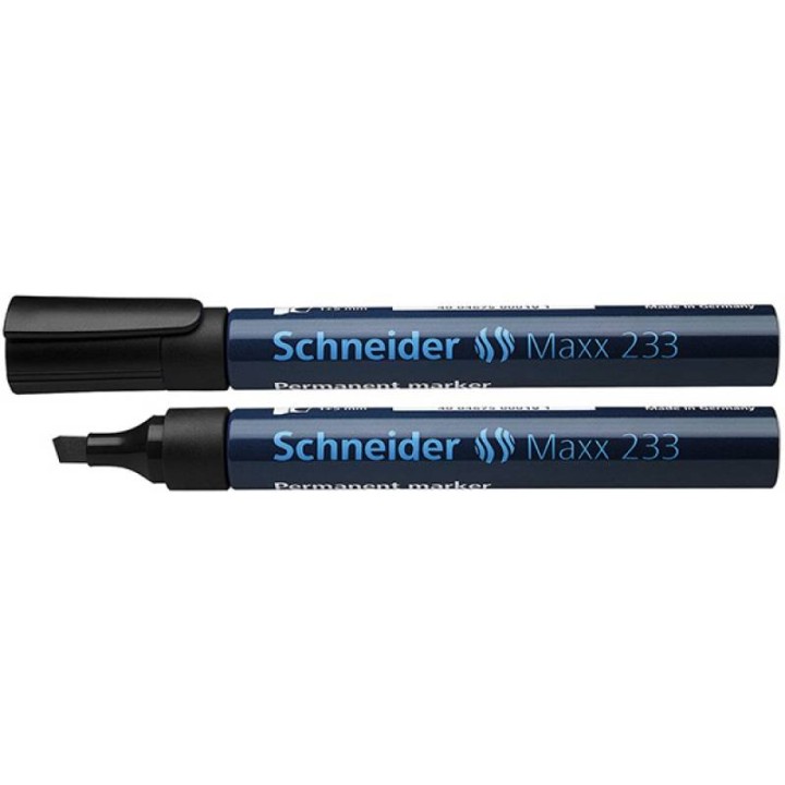 MARKER PERMANENTNY SCHNEIDER MAXX 233 CZARNY ŚCIĘTA 1-5MM