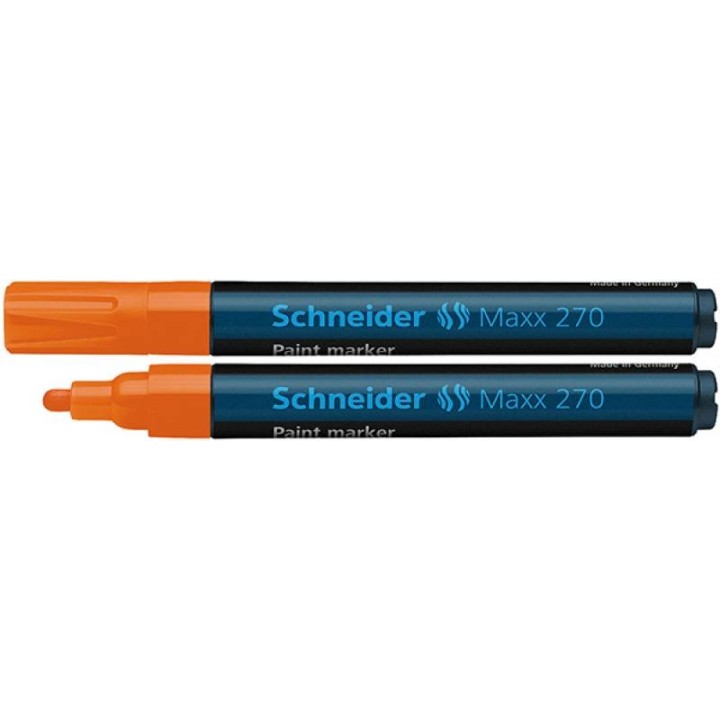 MARKER OLEJOWY SCHNEIDER MAXX 270 POMARAŃCZOWY OKRĄGŁA 1-3MM