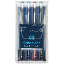 PIÓRO KULKOWE SCHNEIDER ONE HYBRID C 0 MIX KOLORÓW 0.3MM 4SZT