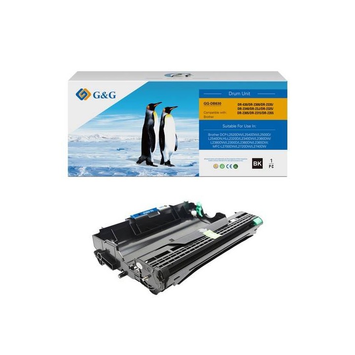 G&G KOMPATYBILNY BĘBEN Z DR2300, BLACK, 12000S, DLA BROTHER MFC-L2720DQ, DCP-L2500D, DCP-L2520DW, DCP-L2540DN
