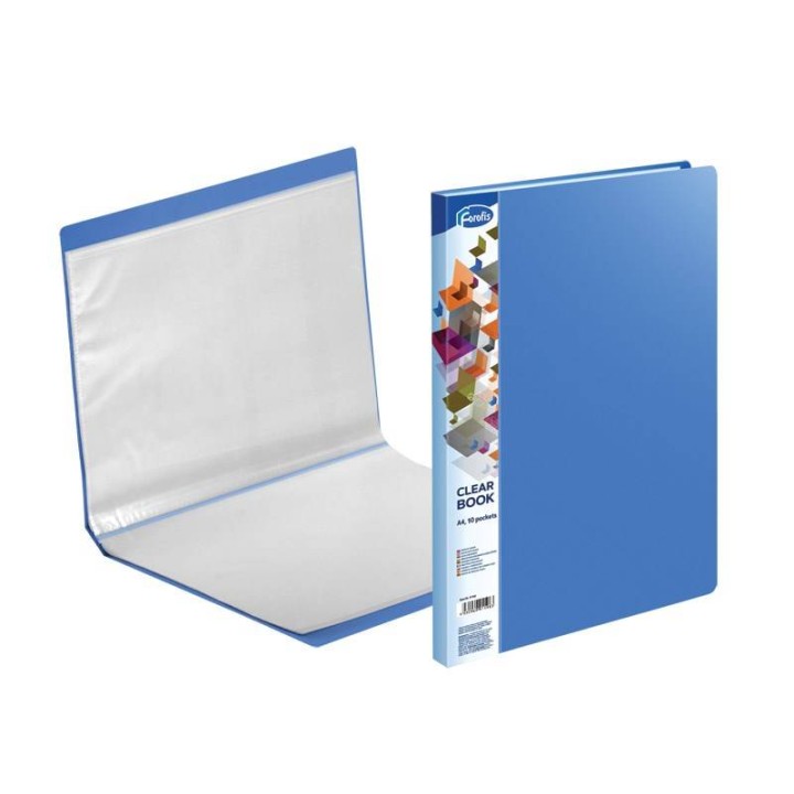 ALBUM OFERTOWY A4 FOROFIS 91198 NIEBIESKI PVC 0.5MM 10 KIESZENI