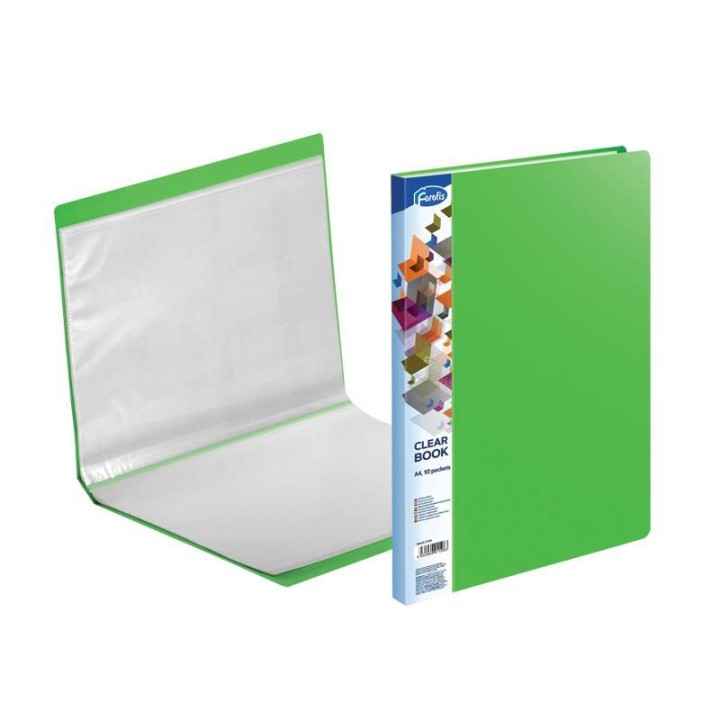 ALBUM OFERTOWY A4 FOROFIS 91199 ZIELONY PVC 0.5MM 10 KIESZENI