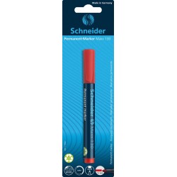 MARKER PERMANENTNY  SCHNEIDER MAXX 130 CZERWONY OKRĄGŁA 1-3MM BLISTER