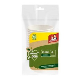 KUBEK JAN NIEZBĘDNY ZIELONY DOM 8571049563 Z TRZCINY CUKROWEJ 250 ML 6 SZT
