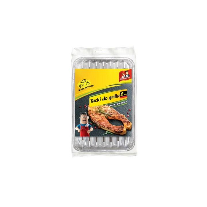 TACKA DO GRILLA DUŻA JAN NIEZBĘDNY 8571049538 ALUMINIOWA 2 SZT
