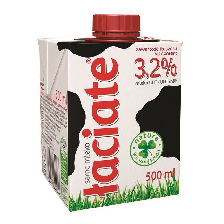 MLEKO UHT 3,2% MLEKPOL ŁACIATE 0,5L