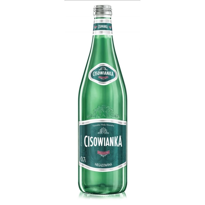 WODA NIEGAZOWANA BUTELKA SZKLANA CISOWIANKA CLASSIQUE 0,7L
