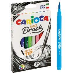 Pisaki Carioca BRUSH TIP 10 kolorów (42937 )