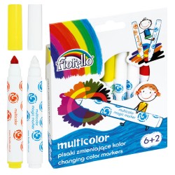 Pisaki MULTICOLOR zmieniające kolor Fiorello GR-F166 &8211 6 kol. +2