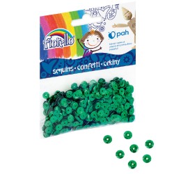 Cekiny confetti GR-C14-6G kółko zielone Fiorello