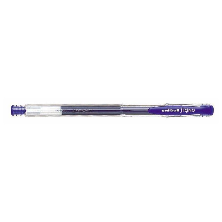 DŁUGOPIS ŻELOWY UNI UM-100 138697 NIEBIESKI 0.5MM OBUDOWA TRANSPARENTNA