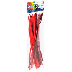 Druciki kreatywne FIORELLO GR-CH017, 30 cm, 20 szt. czerwone