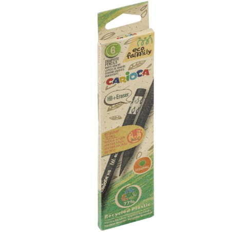 Ołówek HB CARIOCA EcoFamily 6 szt. (43091)