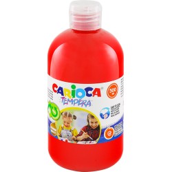 Farba Carioca tempera N 500 ml (40427/10) czerwona