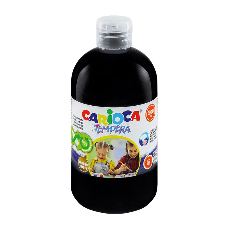 Farba Carioca tempera N 500 ml (40427/02) czarna