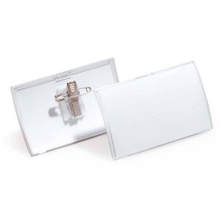 IDENTYFIKATOR Z KOMBI KLIPEM Z WYMIENNĄ ETYKIETĄ 54X90MM DURABLE 821419 PP 1 SZT.