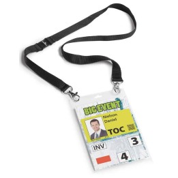IDENTYFIKATOR OTWARTY OD GÓRY A6 DURABLE 852501 Z CZARNĄ TAŚMĄ 1 SZT.