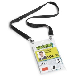 IDENTYFIKATOR OTWARTY OD GÓRY A6 DURABLE 852501 Z CZARNĄ TAŚMĄ 1 SZT.