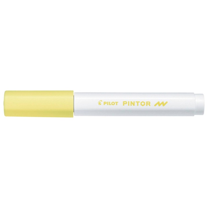 MARKER PERMANENTNY PILOT PINTOR F PASTELOWY ŻÓŁTY OKRĄGŁA