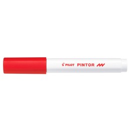 MARKER PERMANENTNY PILOT PINTOR F CZERWONY OKRĄGŁA