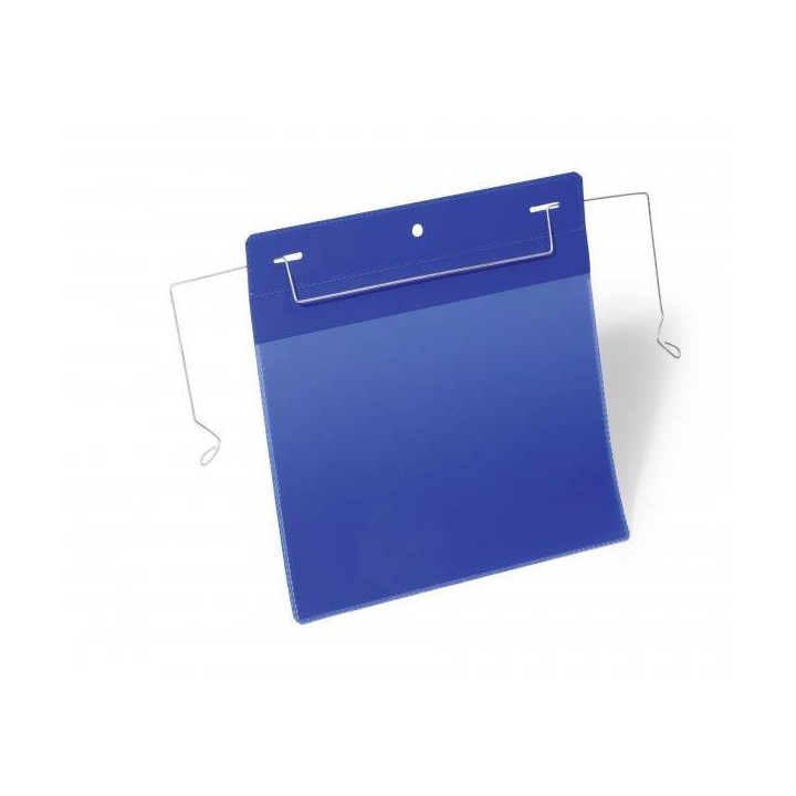 KIESZEŃ MAGAZYNOWA POZIOMA Z UCHWYTWAMI Z DRUTU A5 DURABLE 175207 NIEBIESKA 50SZT