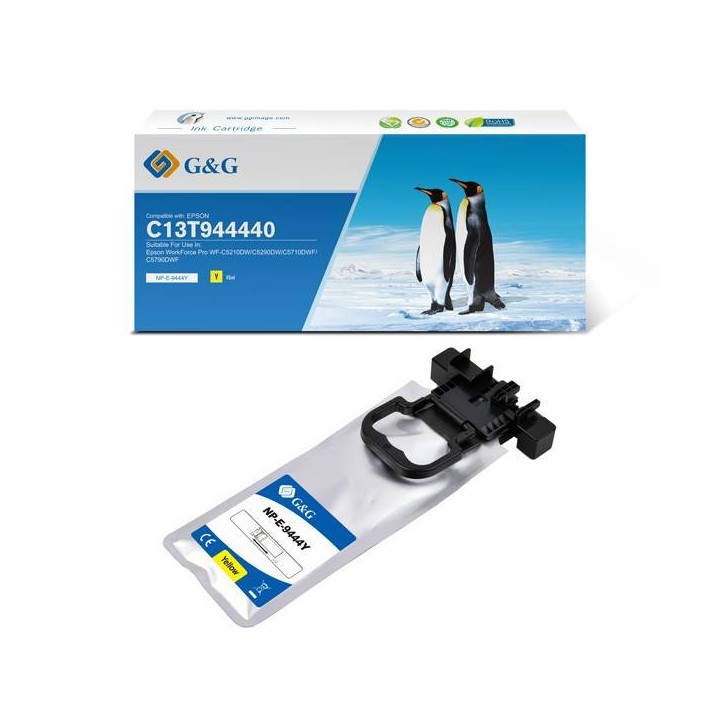 G&G KOMPATYBILNY INK / TUSZ Z C13T944440, YELLOW, 3000S, NP-E-9444Y, DLA EPSON WF-C5210, C5290, C5710, C5790