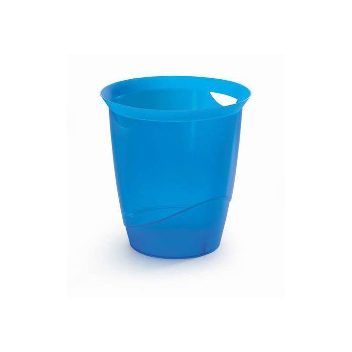 KOSZ NA ŚMIECI 16L DURABLE TREND 1701710540 TRANSPARENTNY NIEBIESKI