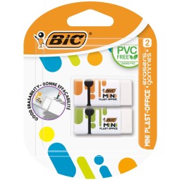GUMKA DO ŚCIERANIA BIC MINI PLAST OFFICE 927858 2SZT