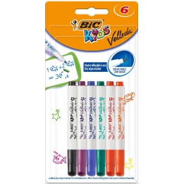 MARKER SUCHOŚCIERALNY BIC KIDS MINI VELLEDA 8413871 MIX*6 4.5MM BLISTER